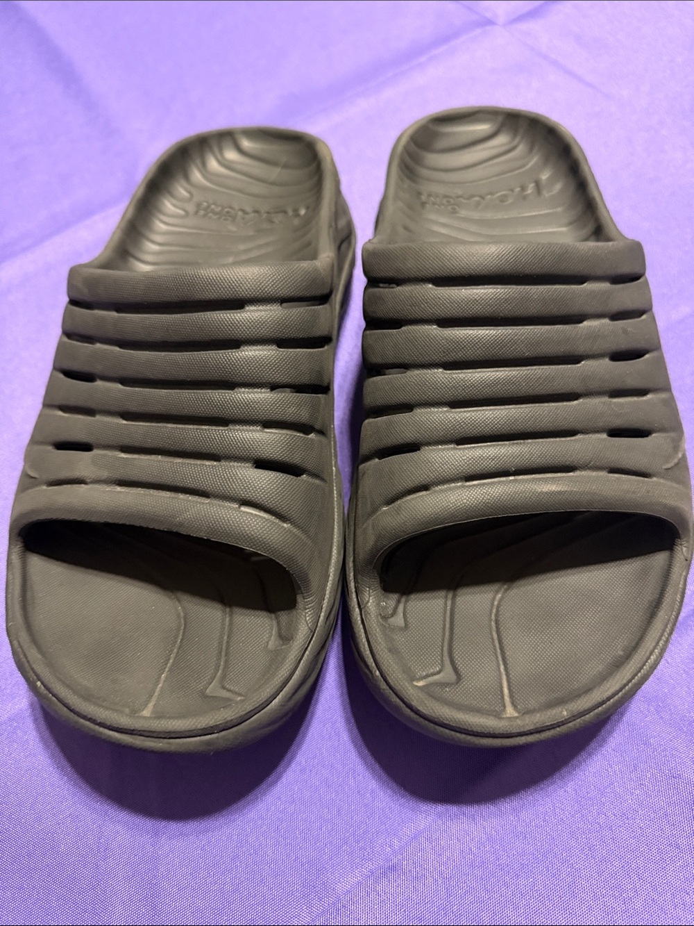 Women’s Hoka One  Ora Recovery Slide Sandal Black Size 8